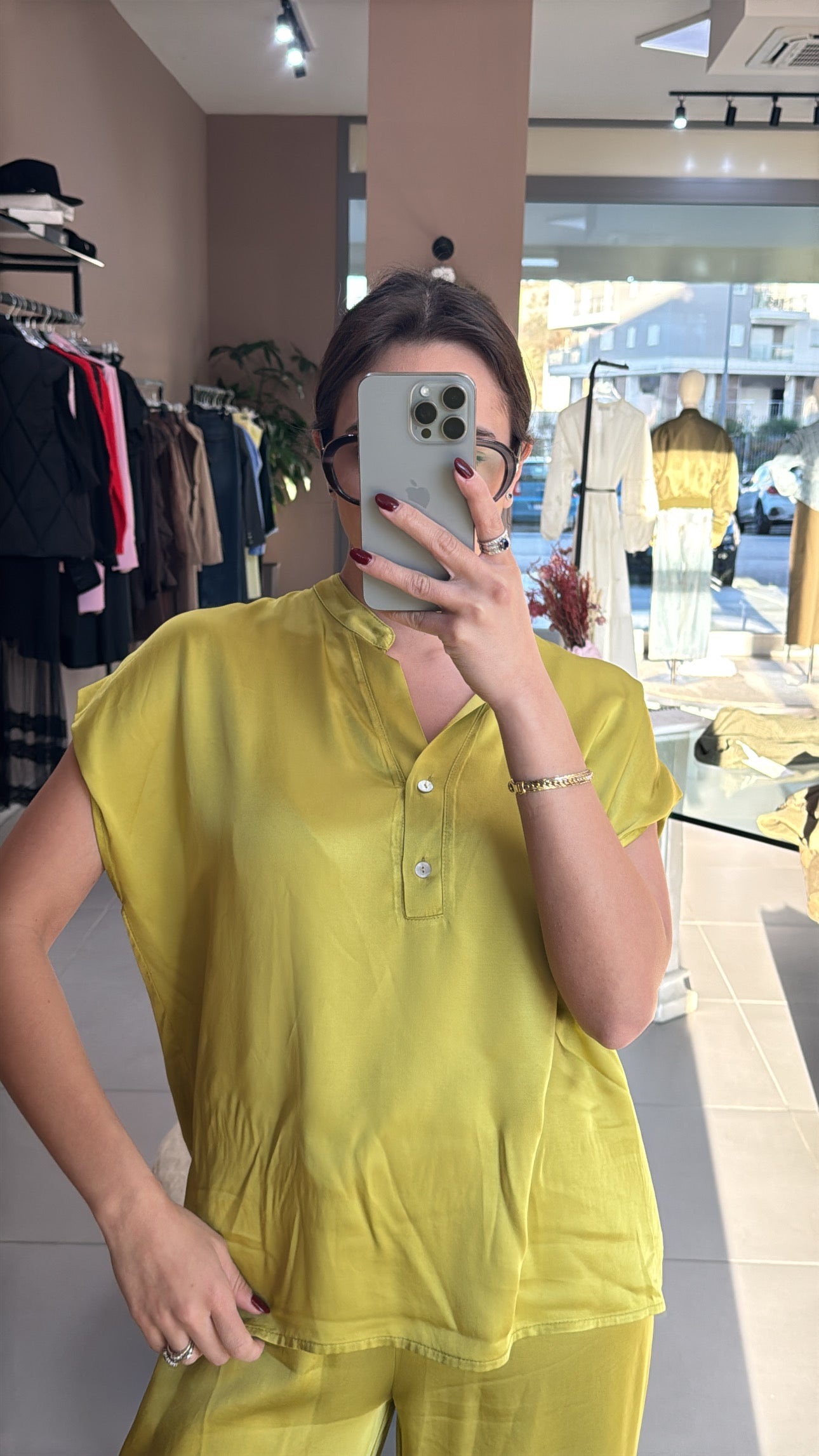 Blusa Satin| Botton