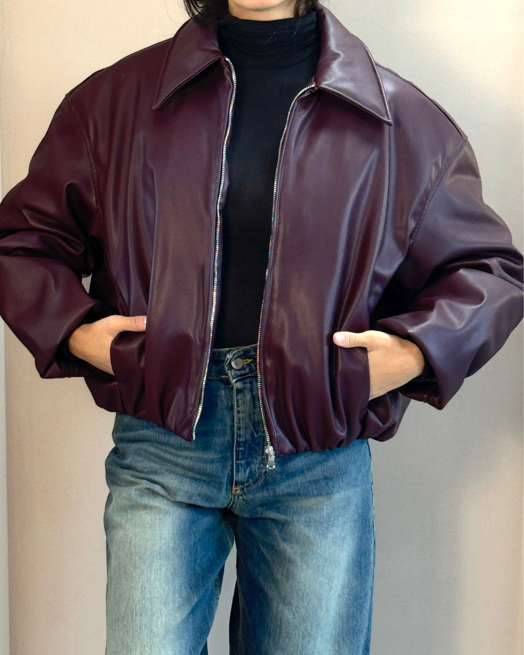 Bomber bordeaux