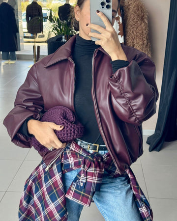Bomber bordeaux