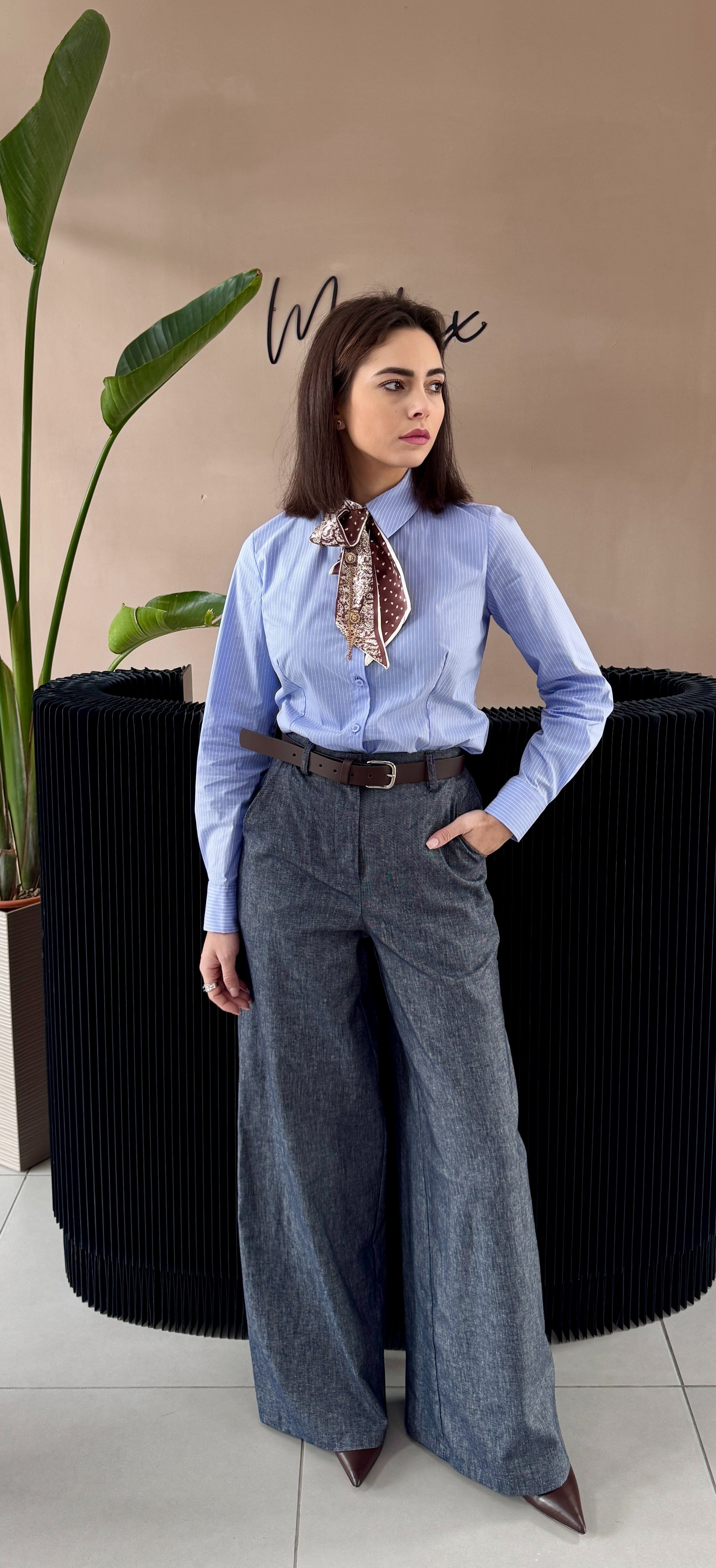 Pantapalazzo Denim Indigo