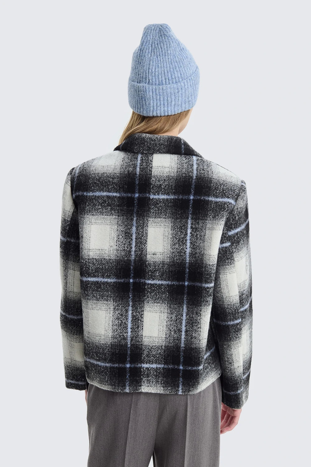 Blazer Over Crop| Sky