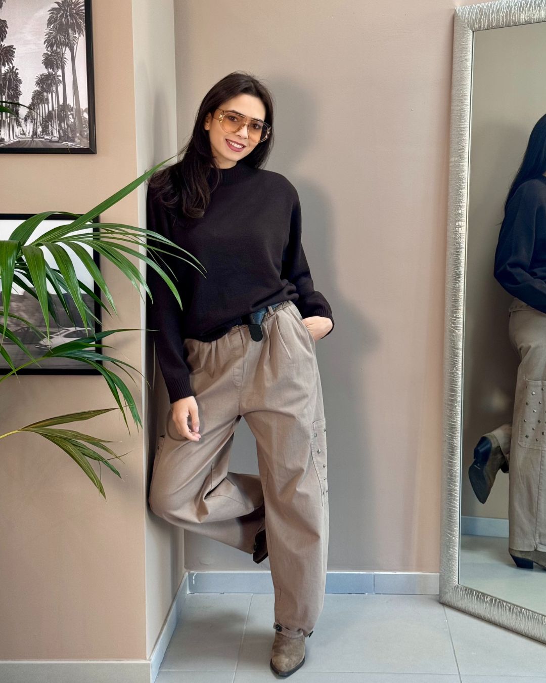 Pantalone Cargo| Borchie