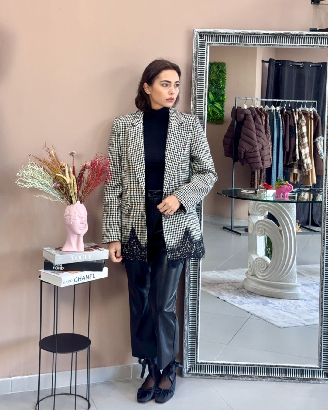 Blazer pied de poule