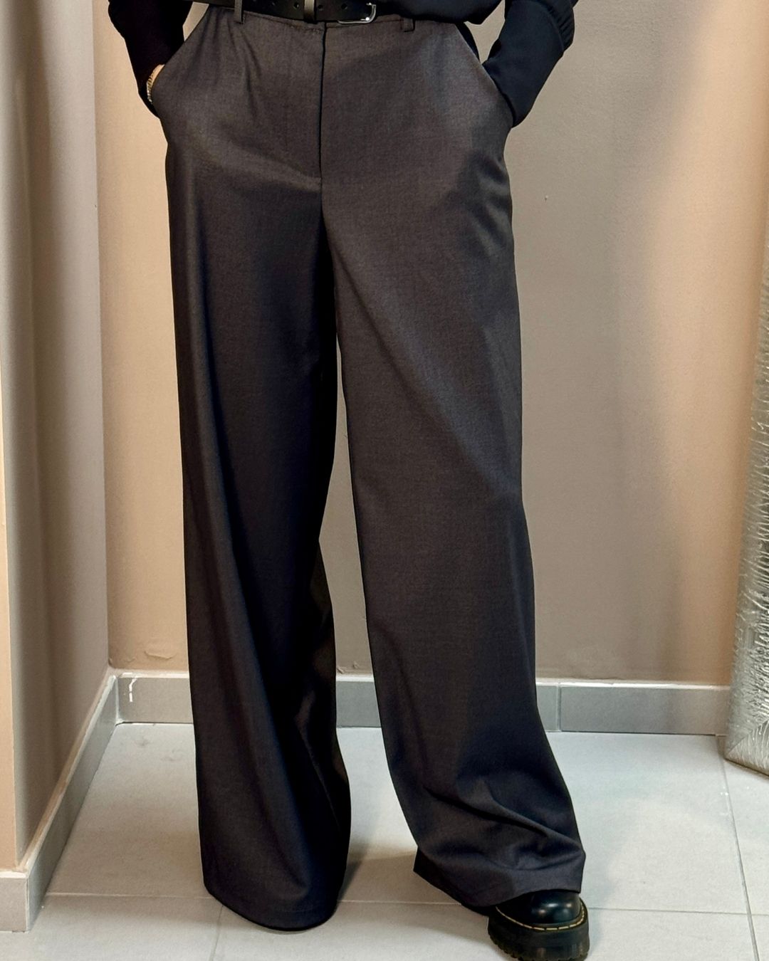 Pantalone Palazzo| Antracite