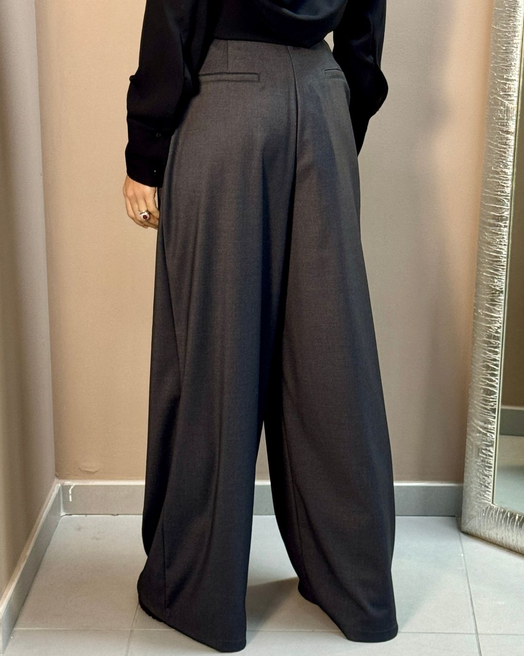 Pantalone Palazzo| Antracite