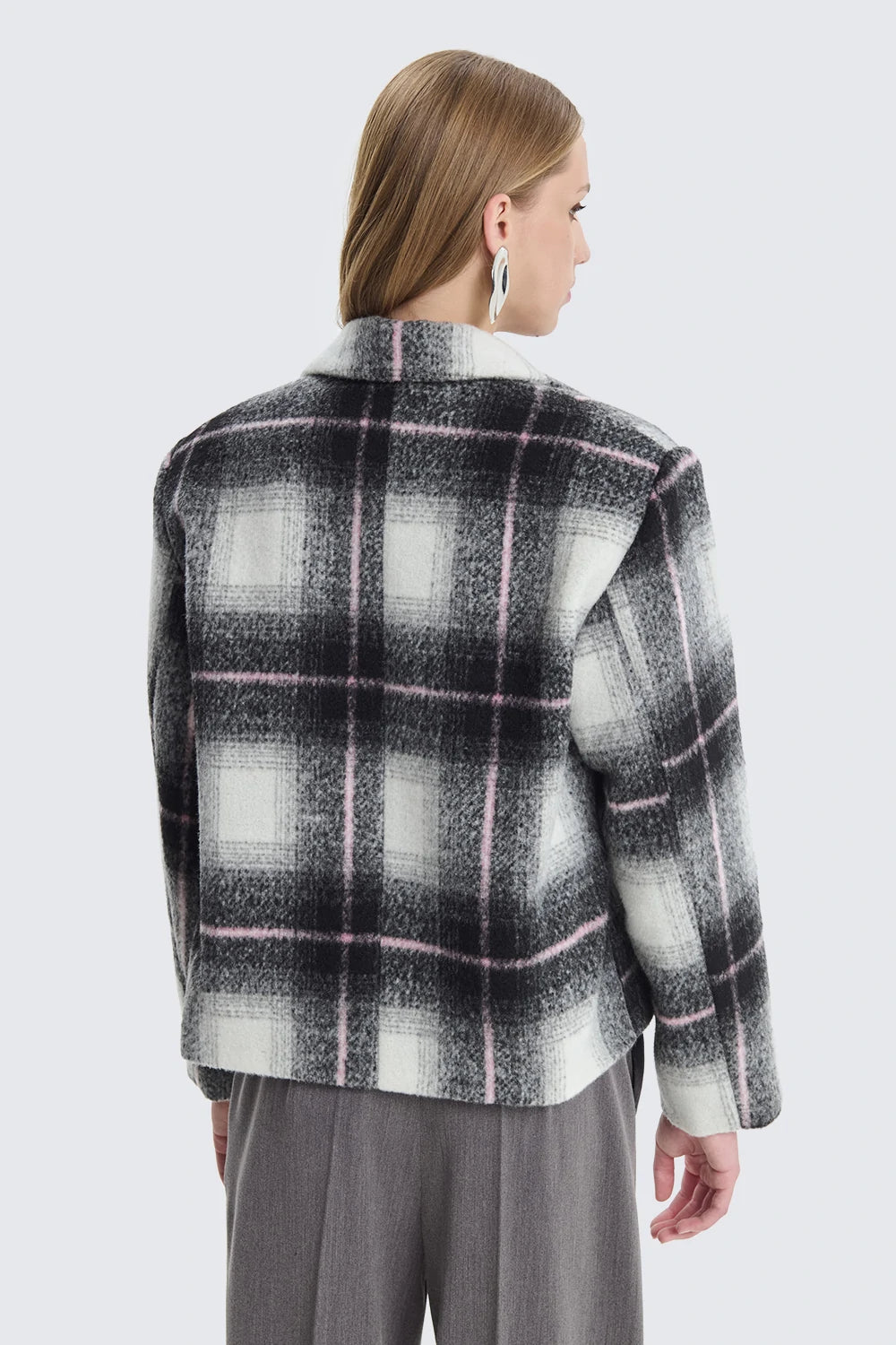 Blazer Over Crop| Pink