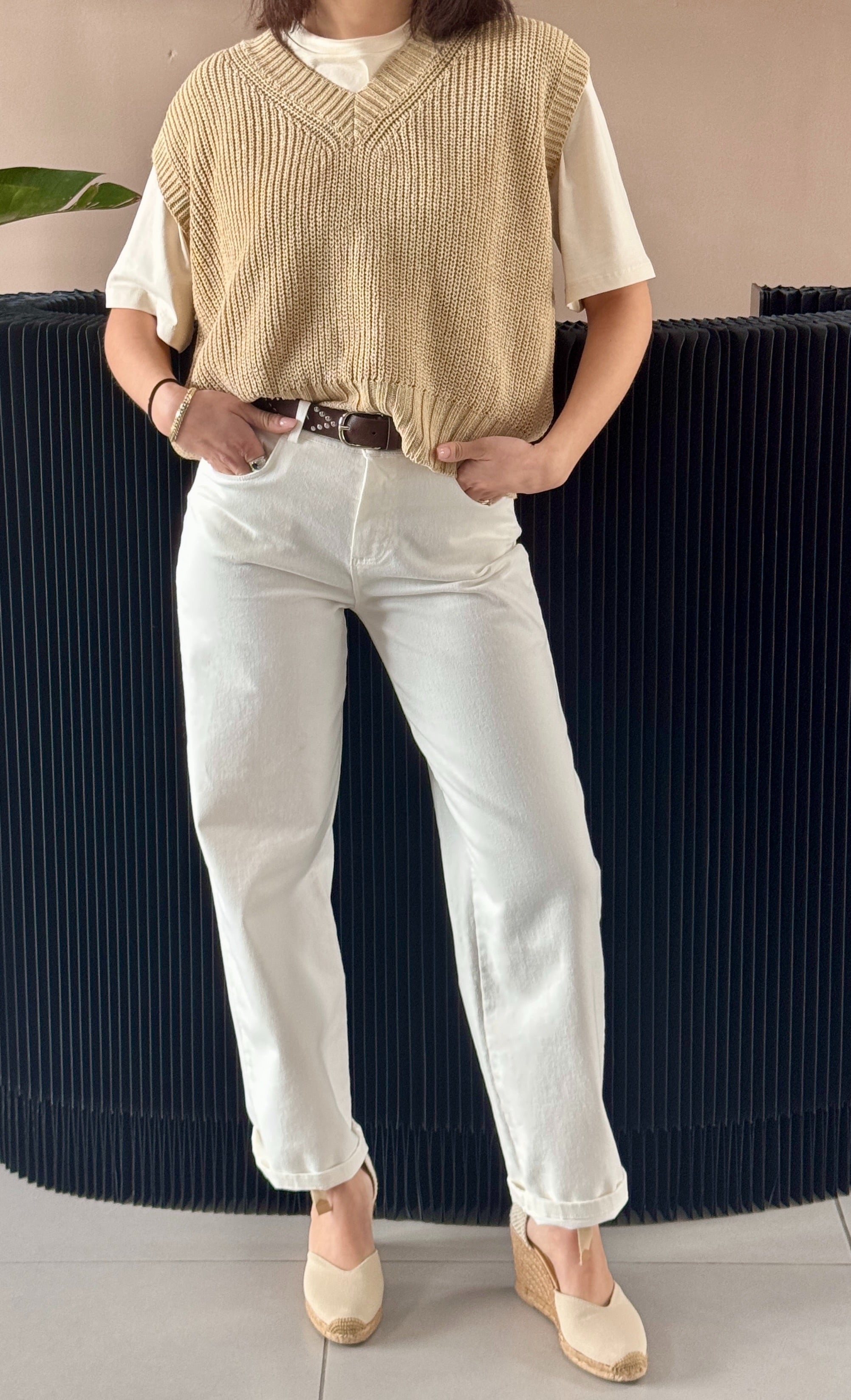 Jeans Mom Fit| White