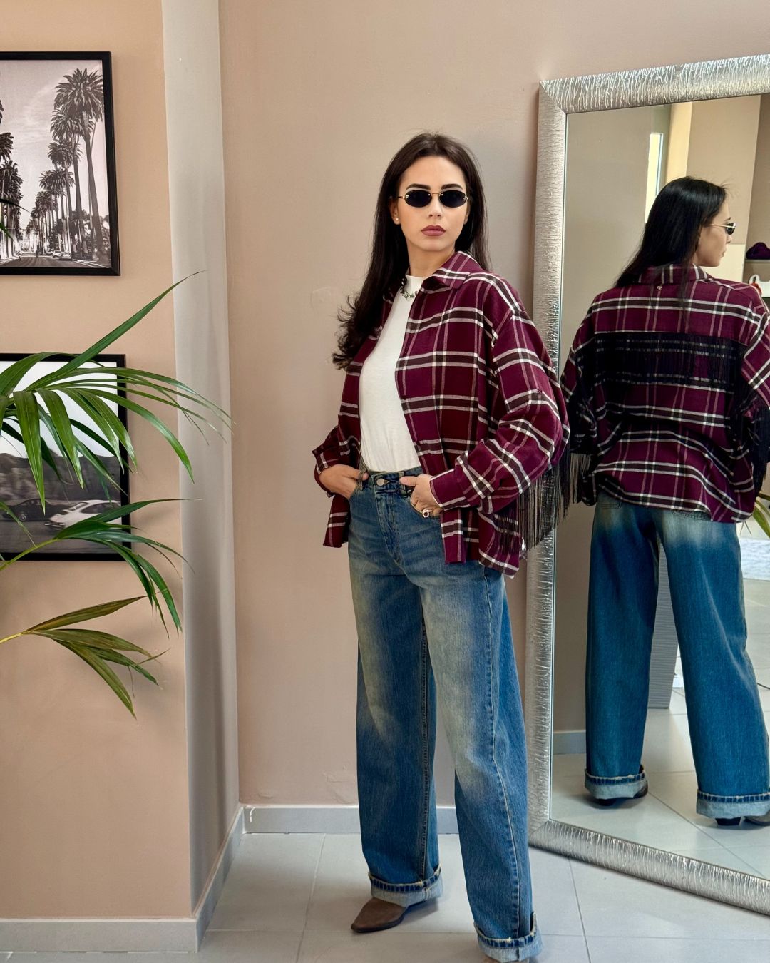 Camicia Check| Frange