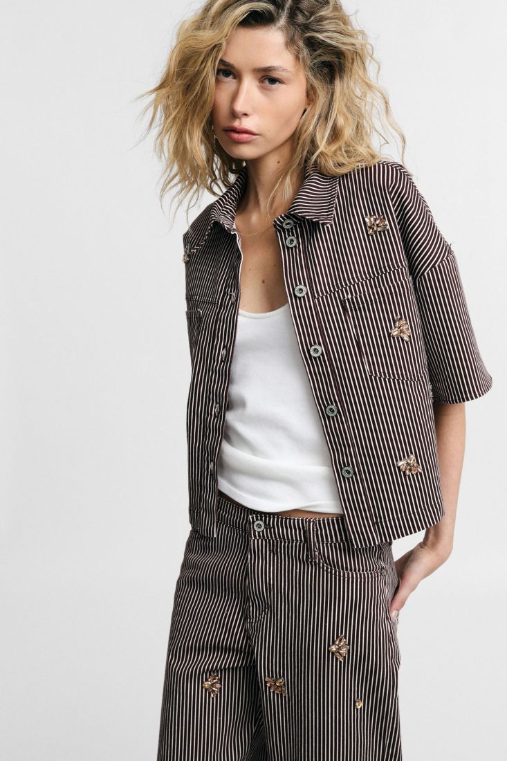Camicia Crop Stripes