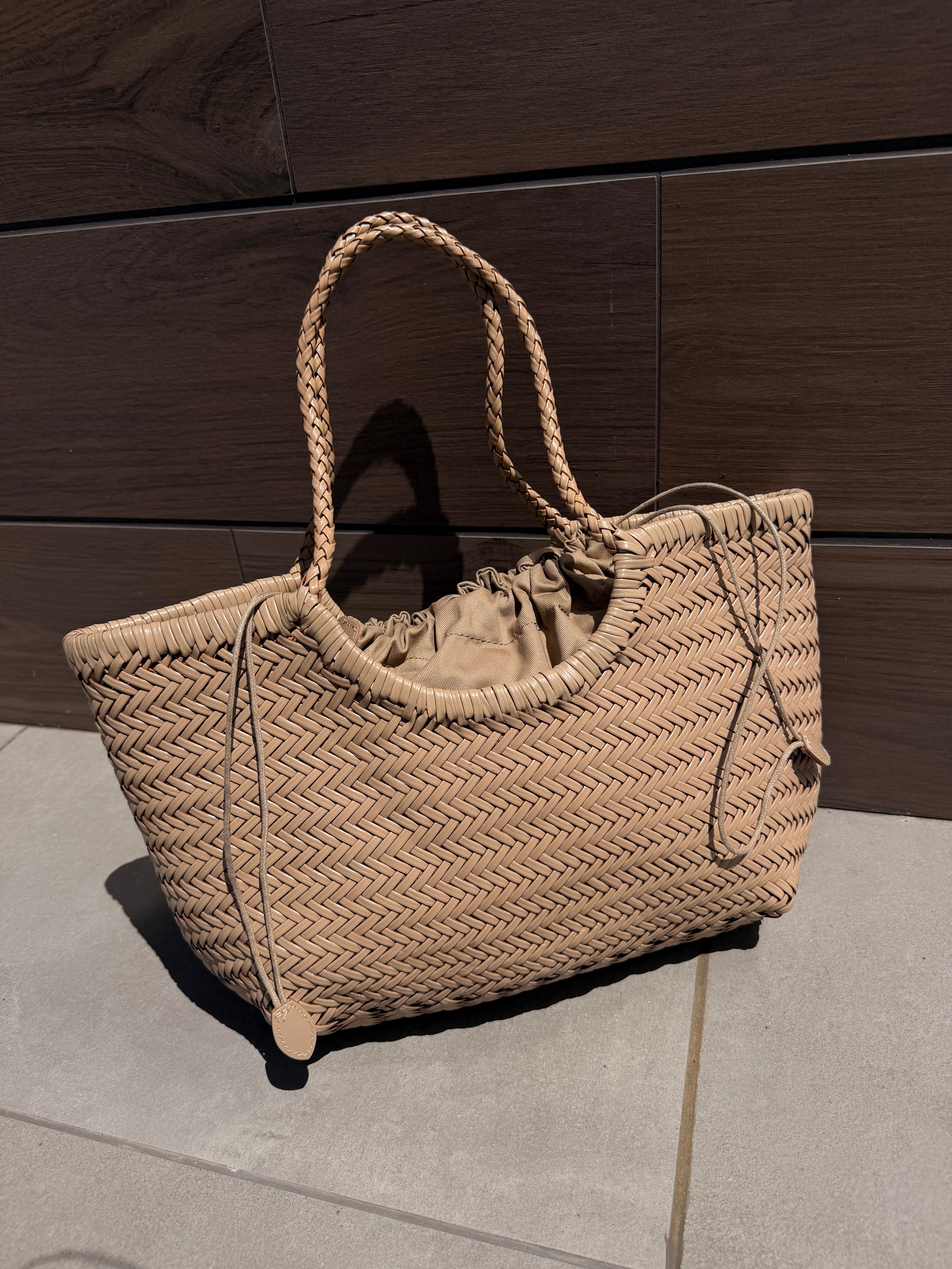 Borsa Tote Intrecciata| Nude