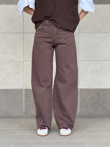 Jeans Wide Chocolate