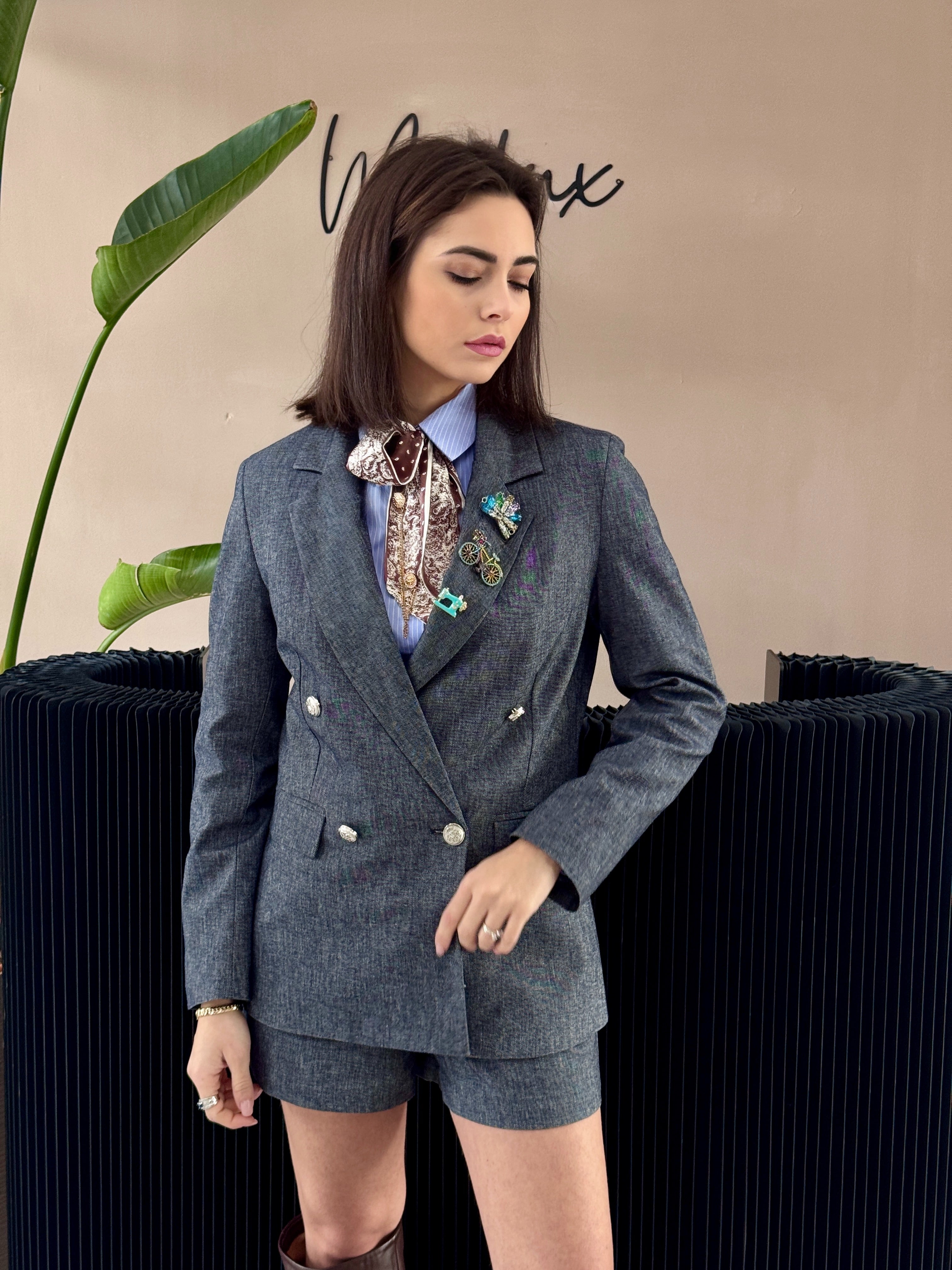 Blazer Denim Indigo