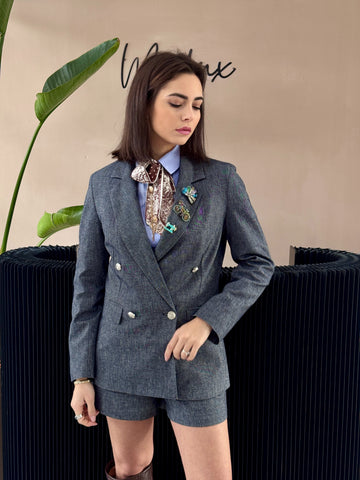Blazer Denim Indigo