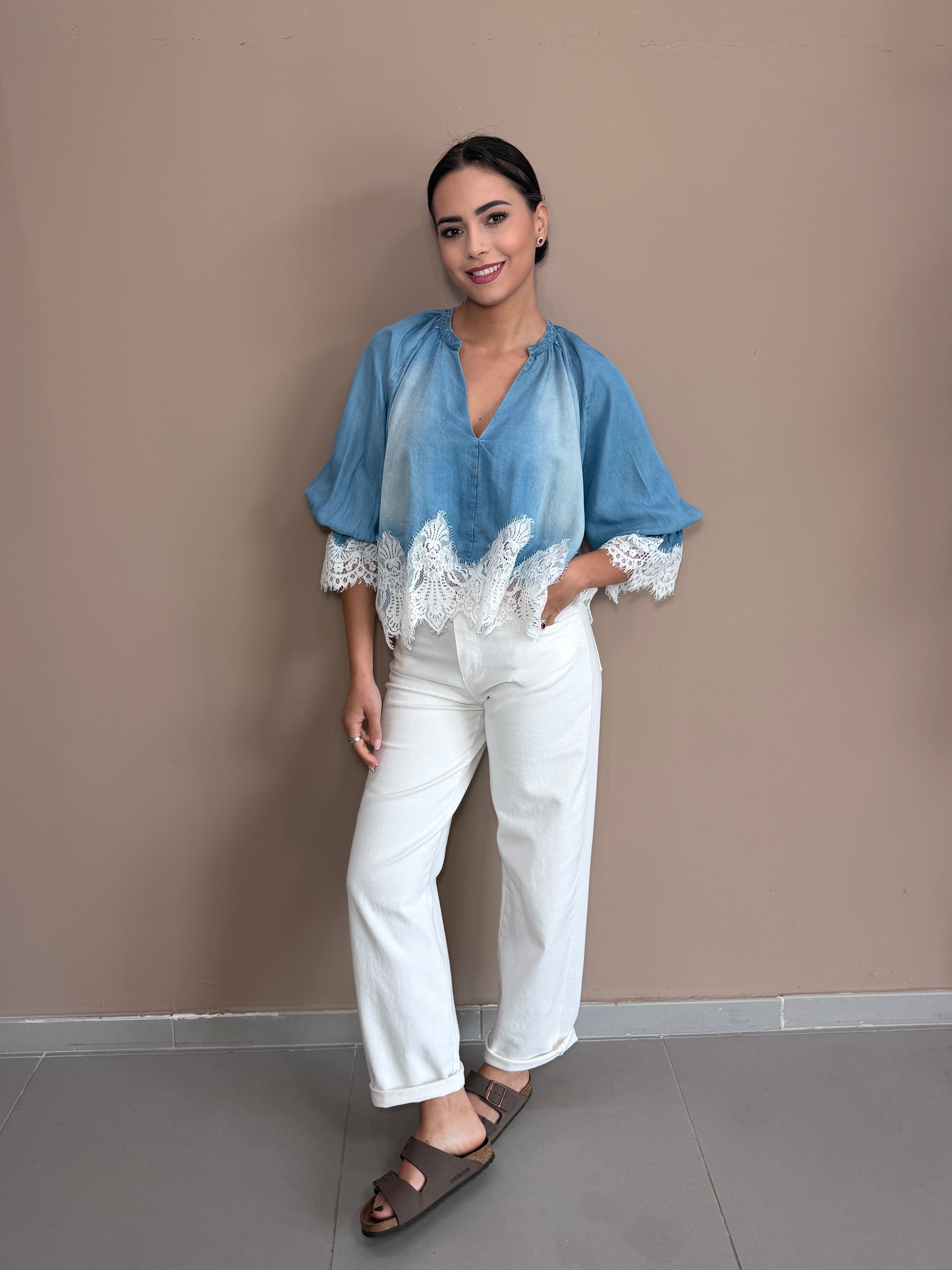 Blusa Chambray