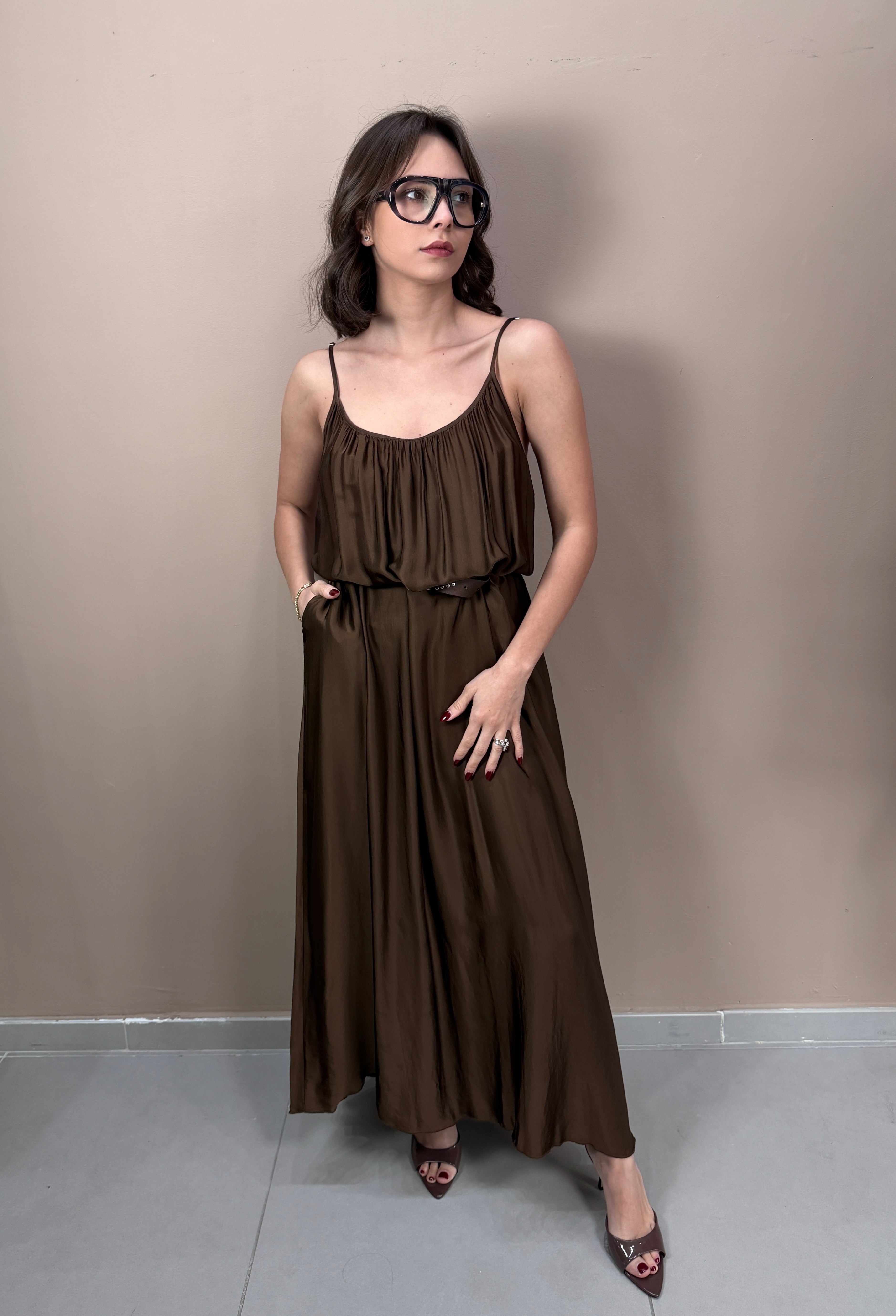 Abito Maxi | Satin
