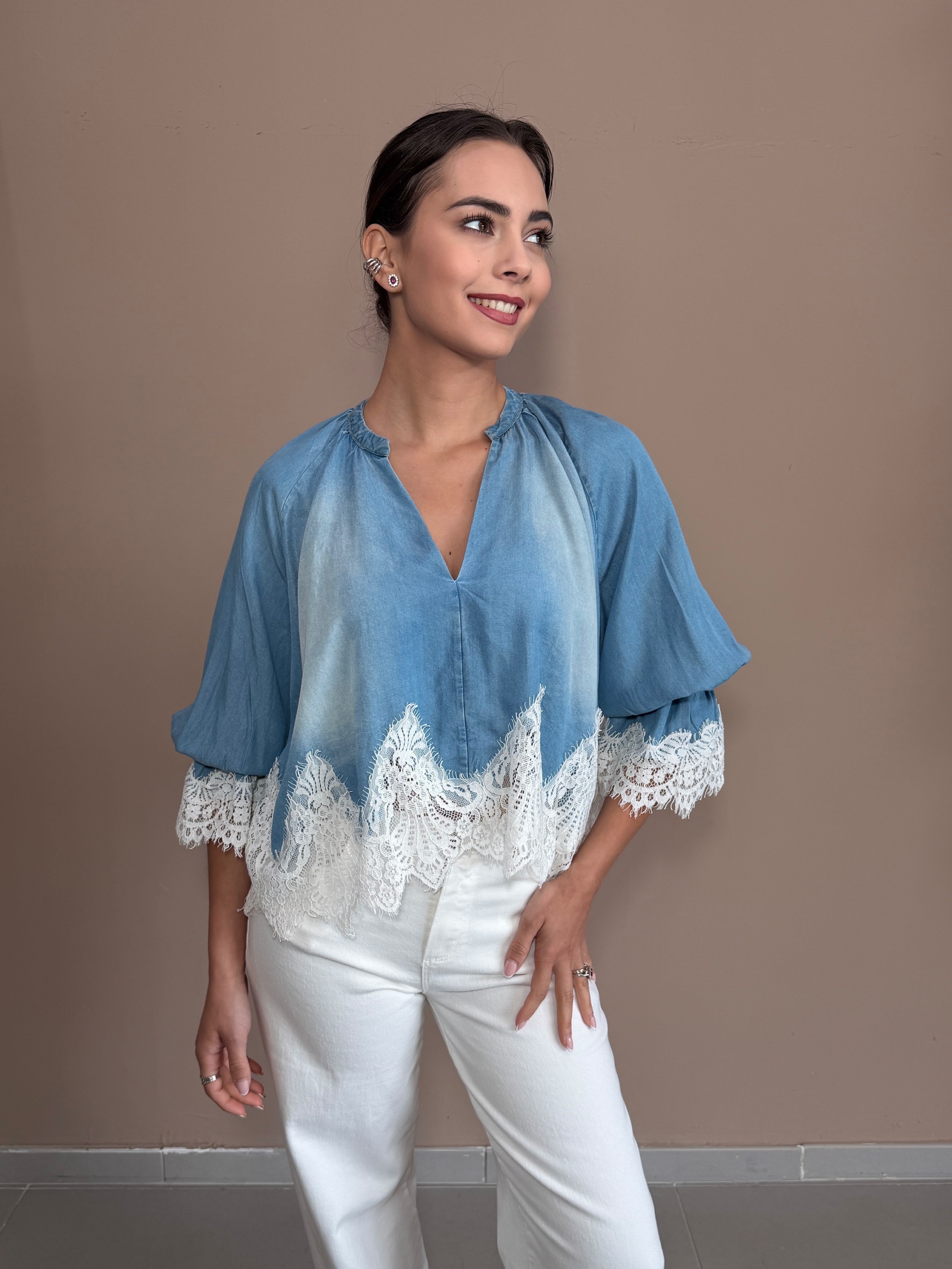 Blusa Chambray